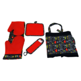 Le Chefâ„¢ 4-Piece Kitchen Tools Apron Set – Red Diamond Tool