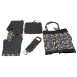 Le Chefâ„¢ 4-Piece Kitchen Tools Apron Set – Black Floral Tool