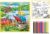 Kids’ Washable Coloring Mat with 12 Washable Markers – Dinosaurs 19.5â€x19.5â€