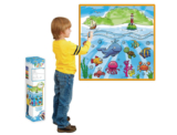 Kids’ Washable Coloring Mat with 12 Washable Markers –  Sea Life   19.5â€x19.5â€