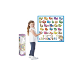 Kids’ Washable Coloring Mat with 12 Washable Markers – Alphabet & Number  19.5â€x19.5â€