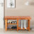 Wooden 3-Tier Freestanding Shoe Rack Bench
