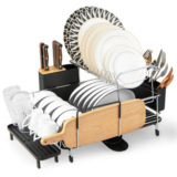 2-Tier Dish Rack and Drainboard Set
