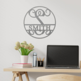 Personalized 12″ Circle Monogram
