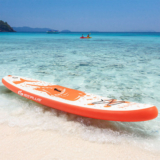 Inflatable Orange Shark Stand Up Paddleboard – 11 Ft