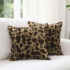 Leopard Print Throw Pillows (Set of 2) – Leopard – 12×20