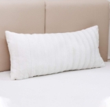 Faux Fur 18″ x 40″ Decorative Throw Pillow – White