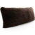 Ultra Cozy 20″ x 54″ Faux Fur Body Pillow – Chocolate