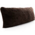 Ultra Cozy 20″ x 54″ Faux Fur Body Pillow – Black