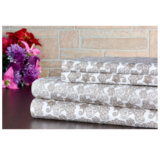 Bibb Home® 4-Piece Printed Cotton Flannel Sheet Set – Twin – Elegant Paisley
