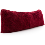 Ultra Cozy 20″ x 54″ Faux Fur Body Pillow – Maroon