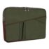 Crescent 14″ Nylon Laptop Sleeve with Leather Accents  – Khaki