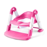 Toddler Potty Training Chair with Detachable Ladder – Pink