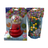 Spiral Gumball Bank with 11-Ounce Pack of Gumball Refill – Gumball Bank Red/Blue