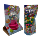 Spiral Gumball Bank with 11-Ounce Pack of Gumball Refill – GUMBALL BANK PINK/PURPLE