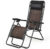 Zero Gravity Rattan Folding Lounge Chairs (Set of 2) – Brown