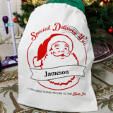 Personalized Santa’s Mail Bag – Santa face