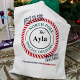 Personalized Santa’s Mail Bag – North Pole Stamp