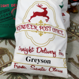 Personalized Santa’s Mail Bag – Reindeer Post Office