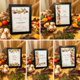 Thanksgiving Quote Prints – 5×7 / Framed Print / All 5