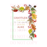 Thanksgiving Quote Prints – 4×6 / Print ONLY / Gratitude Brings Warmth