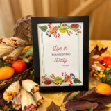 Thanksgiving Quote Prints – 4×6 / Framed Print / Live in Thanksgiving