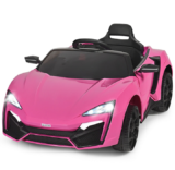 Kids’ 12V Electric Ride-on Sports Car with Parent Safety Remote – Pink