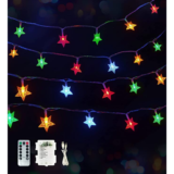 LED Star or Globe String Lights with Remote Control (2- or 4-Strand) – Star-2