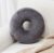 Super Soft Round Microplush Pillow – Grey