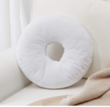 Super Soft Round Microplush Pillow – White