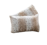 Super Soft Embossed Faux Fur Throw Pillows (Set of 2) – 12×20 Snow Leopard