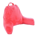 Microplush Reading and TV Pillow with Washable Cover – Hot Pink