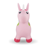 BounceZiezâ„¢ Inflatable Bouncing Animal Hoppers with Hand Pump – Pink Unicorn