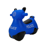 BounceZiezâ„¢ Inflatable Bouncing Animal Hoppers with Hand Pump – Blue Police Car
