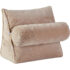 Plush Wedge Backrest Pillow with Neck Bolster – Black