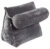 Plush Wedge Backrest Pillow with Neck Bolster – Grey