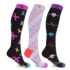 Medical Print Knee-High Everyday Wear Compression Socks (3-Pairs) – EF-3BASWCS – Small/Medium