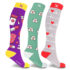 Medical Print Knee-High Everyday Wear Compression Socks (3-Pairs) – EF-3MAYCS – Small/Medium