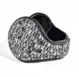 Foldable Ear Warmers – Gray & White