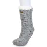 Gaahuu Womens Faux Shearling Cabin Socks – grey