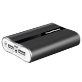 PowerMasterâ„¢ 12,000mAh Portable 3.1A Power Bank with Dual USB Ports  – Black