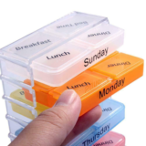 Portable Rainbow 7-Day Pill Case