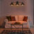 Modern Industrial 3-Light Antique Bronze Wall Fixture