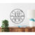 Personalized 15-Inch Established Circle Monogram Name Date Metal Sign
