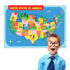 ImageNCraft USA Map Poster for Kids – 13×19