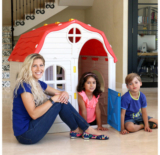Kids’ Cottage Foldable Plastic Playhouse