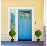 Large 24-Inch Artificial Boxwood Topiary Ball Trees (Set of 2)