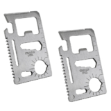 12-in-1 Stainless Steel Wallet Tool (1- to 4-Pack) – Wallet Tool – 2 Pack