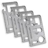 12-in-1 Stainless Steel Wallet Tool (1- to 4-Pack) – Wallet Tool – 4 Pack