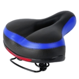 LakeForest Dual-Spring Water-Resistant Bike Seat – Black / Blue